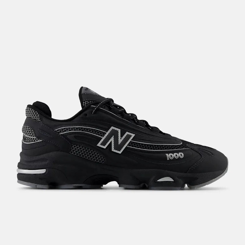 New Balance 1000 Black White Silver Metallic