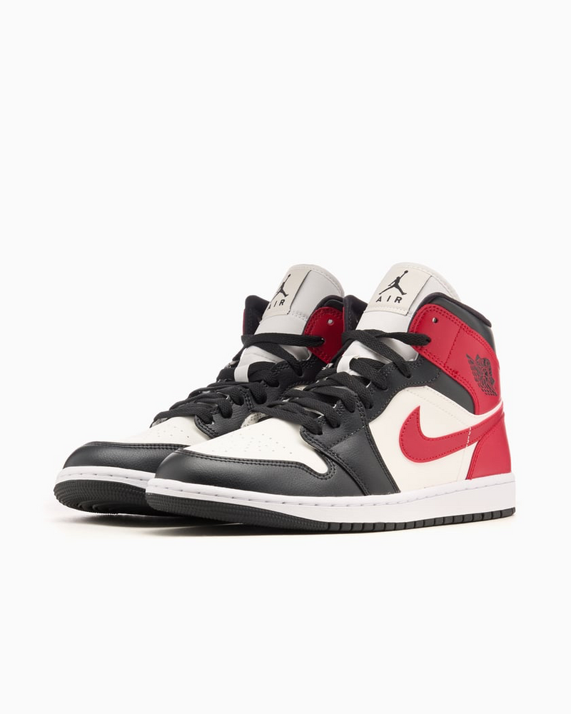 Air Jordan 1 Mid "Gym Red Off Noir