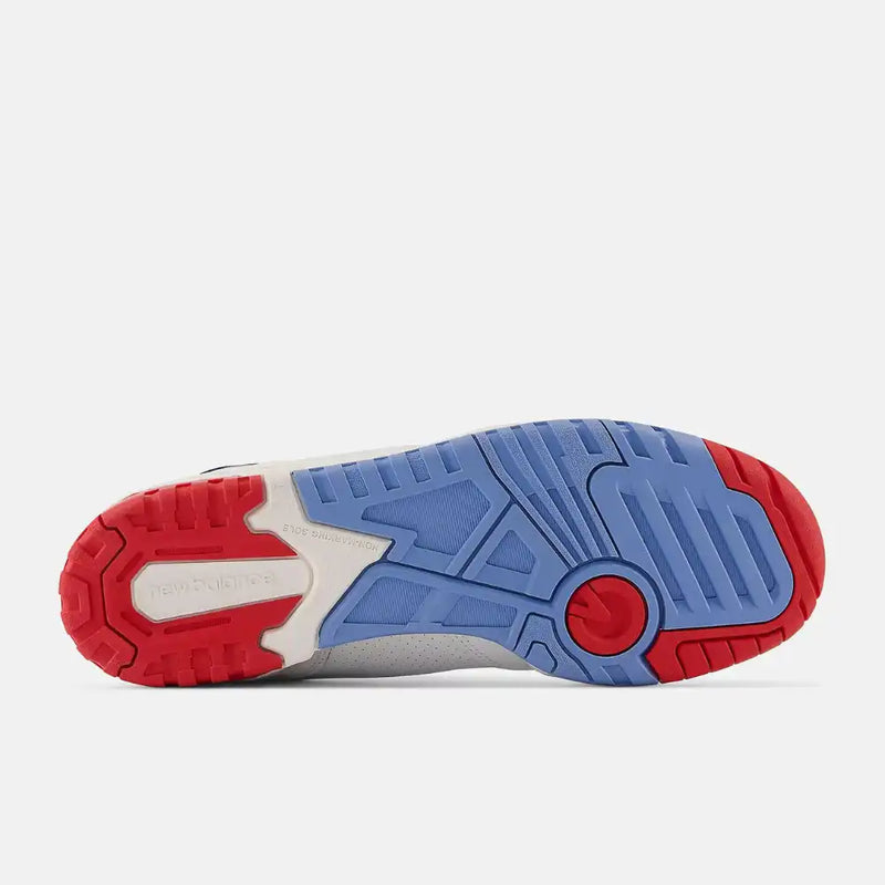 New Balance 550 White True Red Atlantic Blue