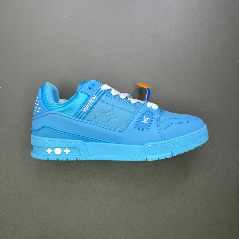 LV Trainer Blue Embossed Monogram