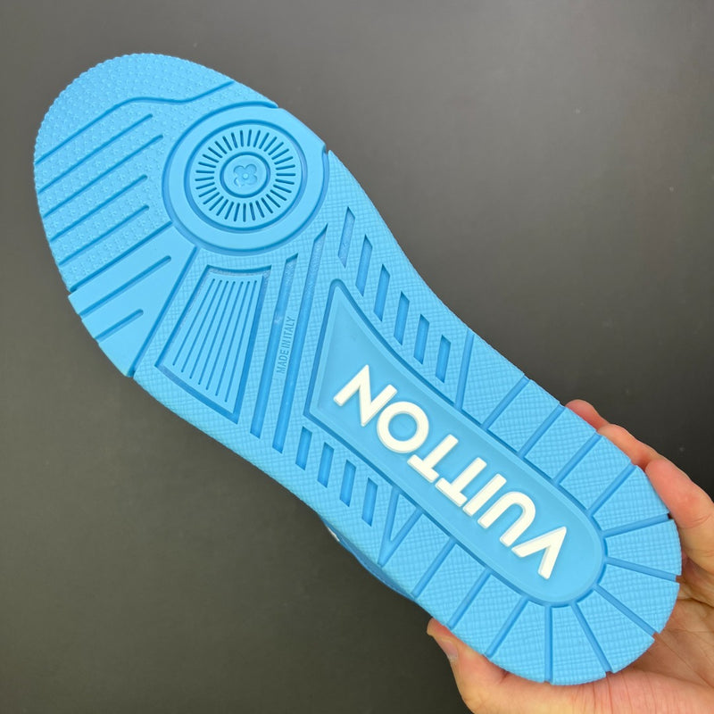 LV Trainer Blue Embossed Monogram