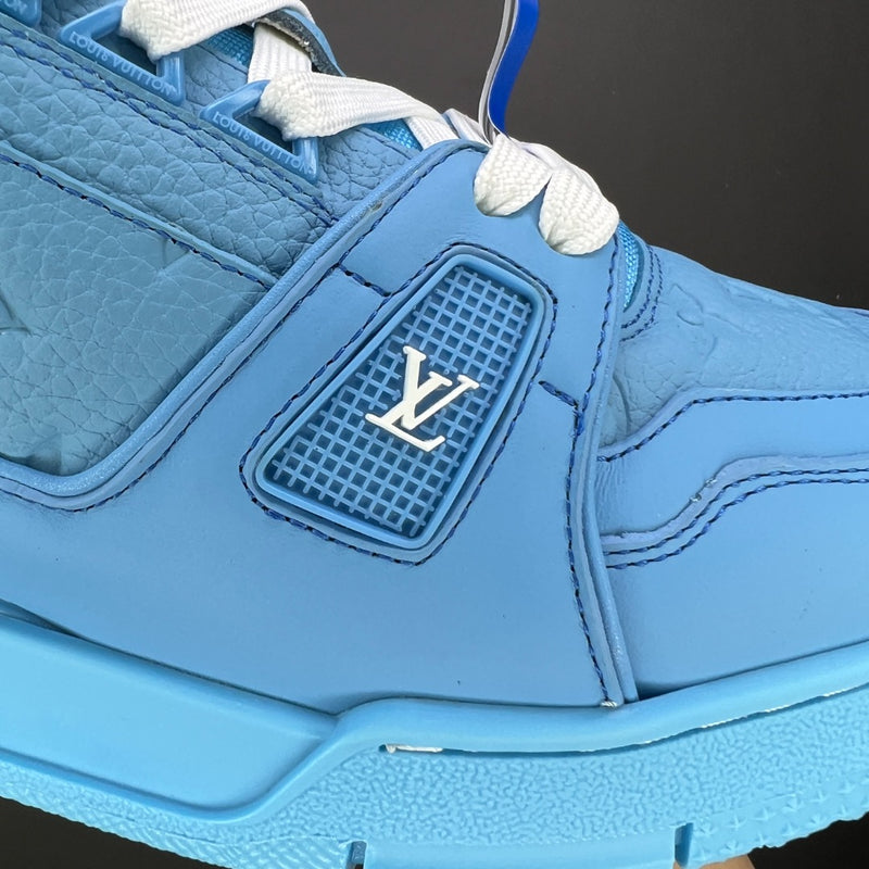 LV Trainer Blue Embossed Monogram