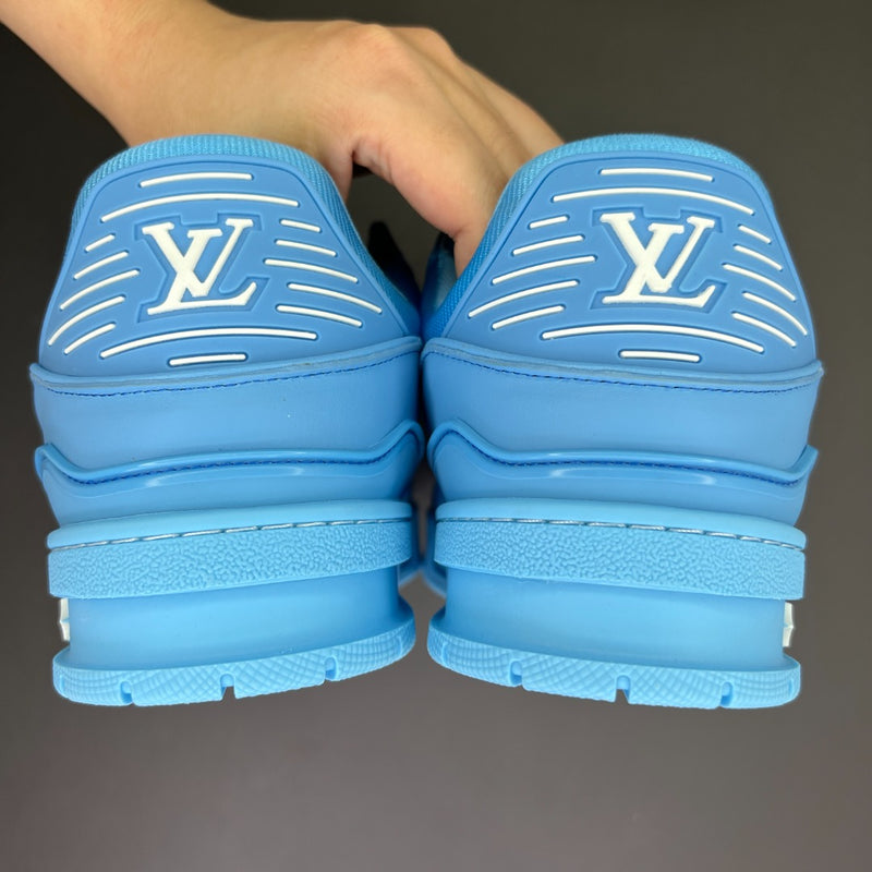 LV Trainer Blue Embossed Monogram